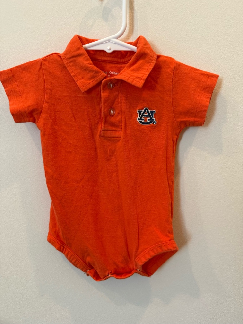 Auburn Tigers Orange Polo One-Piece for Kids